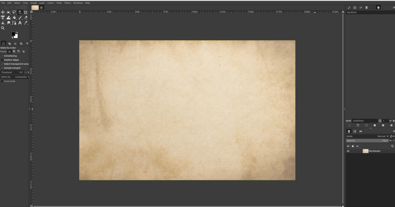 Parchment in gimp