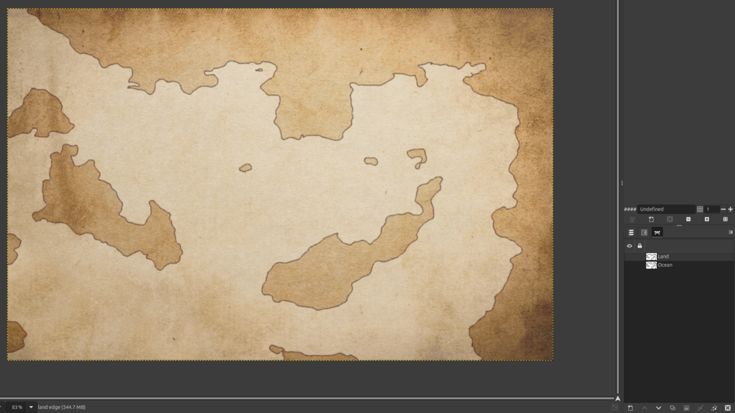 Edges added around landmasses